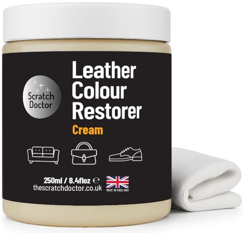 The Scratch Doctor Cuir Crème Restaurateur de Couleur pour dégradé et porté Cuir Canapé etc. (250Ml)