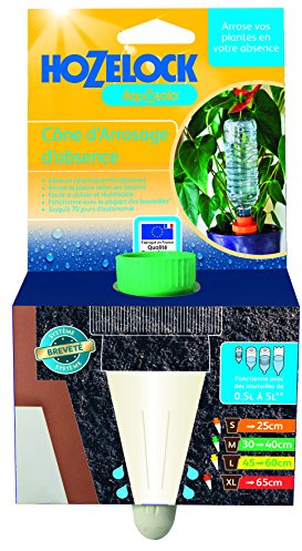 HOZELOCK - Aquasolo Autonomous Drip Watering System - Size M (x1): Absence Watering, Ideal for Potted Plants, Planters, Flowers and Vegetable Gardens, Ceramic Green Cone [2711 3465]