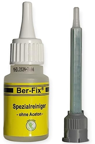 Ber-Fix 1x Statikmischer für 2k kleber 1:1 - Mischrohr 2k Mischer Kompatibel zu Loctide Würth Berner Ber-Fix + Reiniger