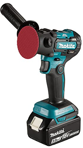 Makita DPV300RTJ 18V Li-ion LXT Bürstenloser Schleifer/Polierer komplett mit 2 x 5,0 Ah Akkus und Ladegerät, Lieferung in einem Makpac-Gehäuse