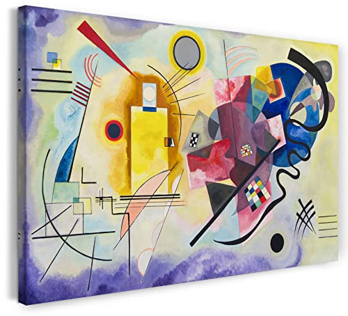 Leinwand (80x60cm): Wassily Kandinsky - Gelb-Rot-Blau (1925)
