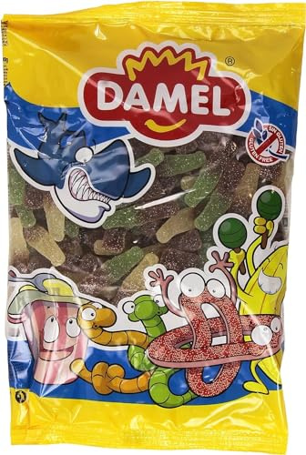 Golosinas Coca Cola Damel - 250 Unidades - Bolsa - Coca Colas con Azucar Damel - Sin Gluten