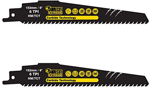 SabreCut 2pcs SCRS940HM_2 152mm 6 TPI S940HM Metall Tigersågblad