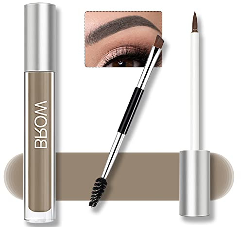Waterproof Eyebrow Gel for Long Lasting, Highly Tinted Liquid Eye Brow Makeup, Sweatproof, Natural (Blonde)