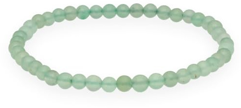 Aventurin grün Mini Kugelarmband 4-5mm Edelstein Heilstein Armband | Inkl. Edelsteinkarte | Dehnbares Perlenarmband | Handgefertigt