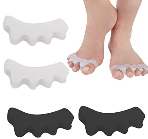 LYITZW 2 Paar Zehenspreizer Silikon Zehentrenner für alle Zehen Fußzehen Spreizer Zehentrenner für Pediküre Hallux Valgus Universalgröße für Damen und Herren