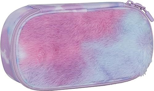 Beckmann, Ovales Schlamperetui Sport Junior Tie Dye, Schlampermäppchen Federetui für die Schule, Pink