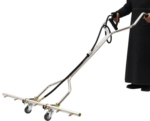 Limpiador de alta presión, 7 agujeros, 100 cm, accesorio para hidrolimpiadora con 7 boquillas de 65° y ruedas universales, limpiador de alta presión portátil para techo, coche y superficies