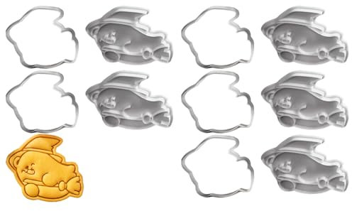 Set di 5 stampi per biscotti a forma di orsetto, per Halloween, adatti per feste di famiglia