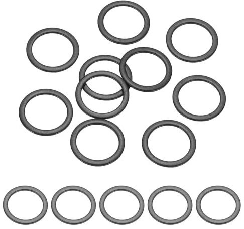 PATIKIL 14PCS Rondelles En Acier Inoxydable M12, Rondelles Plates Métriques M12x16x1mm Kit D'Assortiment D'Étanchéité En Acier Inoxydable 304 Anneau De Joint Pour Vis Boulons Automobile