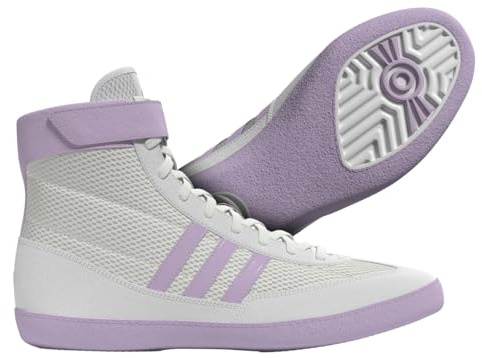 adidas Combat Speed 4 Women's Wrestling Shoes, White/Lavender, 6 UK