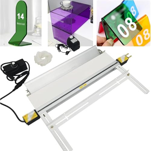 Machine à cintrer en plastique acrylique avec chauffage, support d'angle réglable pour un pliage précis en PVC, idéal pour le bricolage et une utilisation professionnelle