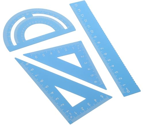 DOITOOL Goniometro Strumenti Da Disegno Per Studenti Righelli Di Misurazione in Metallo Per Ufficio Kit Righello Multifunzionale Per Artisti e Designer