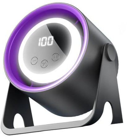 CashMuch Ventilateur de bureau USB sans pales avec fonctionnement silencieux pour la maison, la cuisine, le dortoir, le bureau, noir