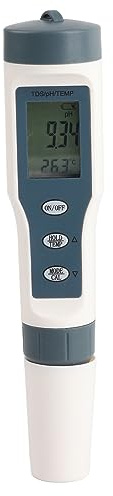 Segrehy Testeur numérique de qualité de l'eau 3 en 1 TDS PH Temp, Stylo de Test de pureté, détecteur Portable pour Aquariums, hydroponiques, spas, piscines
