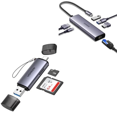 UGREEN Hub USB C Multipuerto 6 en 1 con Lector de Tarjetas SD TF