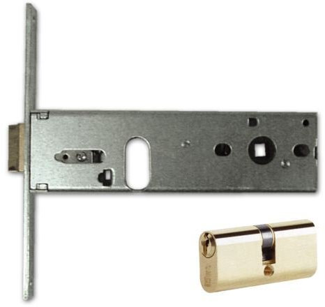 Serratura da Infilare Iseo Art. 704.702S Misura 70mm Frontale 20mm Con Cilindro