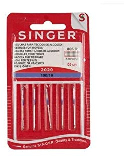 Singer Set aus Baumwollnadeln, Nr. 100