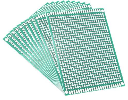 sourcing map 10 Stück Doppelseitige Leiterplatten Universal Gedruckte Schaltung Platte 7x9cm für DIY Löten Elektronische Projekte Praxis Testschaltung