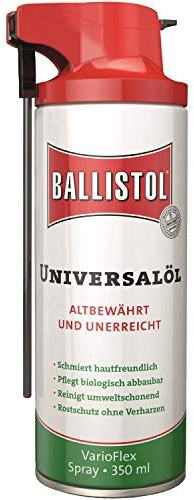 BALLISTOL 21727 Universalöl VarioFlex, Rostschutz, Schmieröl, 350 ml Spray | Flüssiges Universal-Sprühöl, Pflegemittel und Reinigungsmittel, verharzt nicht, kriechfähig
