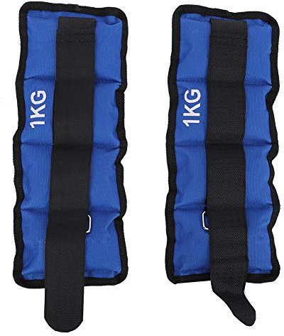2 Stück Knöchelgewicht, Bein Knöchel Handgelenk Krafttraining Gewichteter Riemen Langlebiges Handgelenkgewicht für Fitness Fitness Yoga Laufen Joggen Gehen(1KG)