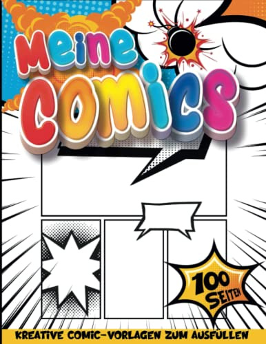 Kreatives Zeichenbuch Lernen Comic: Comics Blanko-Zeichnen Notizbuch | Zeichnen Von Anfänger Büchern | Geschenkideen Ostern