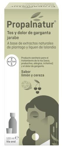 Propalnatur Jarabe - Tos Seca y Dolor de Garganta, a Base de Extractos Naturales y Glicerol, Tos Productiva, Alérgica e Irritativa, 120 ml