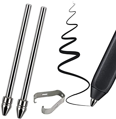 Universelle Passform, kein Abnutzen, feine Titanlegierung, feine Spitzen, kompatibel mit BOOX Pen 2 Pro, iReader, IFLYYTEK, Lamy AL-Star Digitalstift, Ersatzspitzen für eReader Digitalstift, 2 Stück