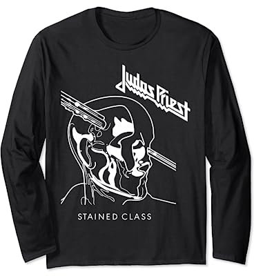 Judas Priest Stained Class On White Manche Longue
