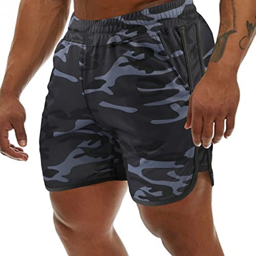 Genfien Sportshorts för herr, snabbtorkande, korta byxor, löparshorts, löpning, sportbyxor, fitness, träningsbyxor, sportbyxor, sportshorts för pojke, joggningsbyxor för herrar, M