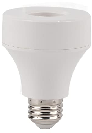 Pilipane Intelligente WiFi-Glühbirnenfassung, Wi-Fi-LED-Glühbirnen-Adapter, Basiskonverter, Timer-Halterung, Kabelloser Lampenadapter, Lampenfassung, Kabellose Intelligente Lampen-Glühbirnenfassung