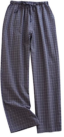 Frühling Thin Day System Plaid Home Pants Loose Home Pyjama Pants 1 Lieferung Sporthose Herren Nylon
