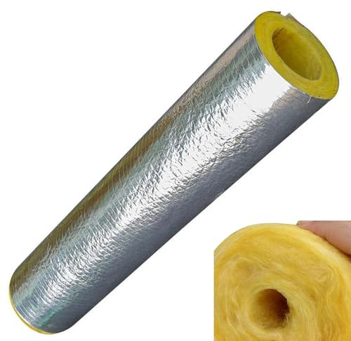 HSPLXYT Industry and Construction, Rock Wool Insulation Pipe, High Temperature Insulation Cotton, Fire Resistant Material, Steam Pipe Boiler Insulation Pipe Sleeve(ID76MM/THK30MM)
