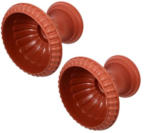 Didiseaon 2pcs European Style Roman Flower Pots Classic Urn Planter Decorative Flower Vase for Garden Patio Outdoor Use