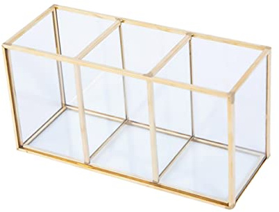 BATHVEVE Makeup Organizer Tray Organiser Makeup Glass Storage Box Jewelry Storage Case Cosmetics