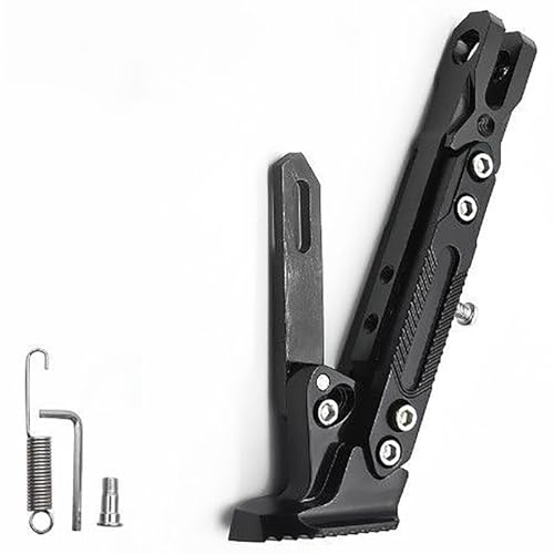 PUBIBD Cavalletto Laterale di Moto per Piaggio MP3 500, Supporto Laterale di Moto, Supporto di Parcheggio Laterale per Moto Lato Staffa di Parcheggio,B Black