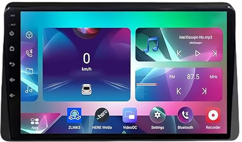 Android 15 Dual Din Car Stereo for Renault Duster HM 2 II 2020 2021 2022 2023, Plug and Play 9 Inch Touch Screen Bluetooth FM Radio Receiver Support WiFi Connection,8 Core 4G+Wifi 8G+256G