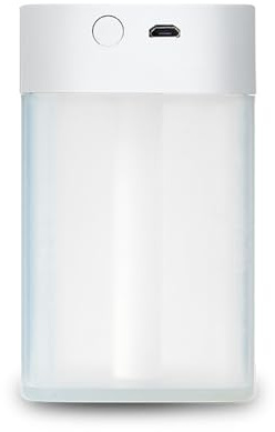 HUANGING Humidificador USB de 5 V con luces de ciclismo de color, humidificadores de aire pequeños de 220 ml y silencioso para viajes y uso en escritorio