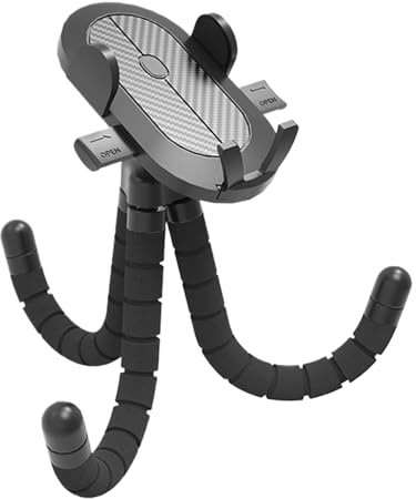 Genérico Porta Teléfono para Cochecito,360° Giratorio Soporte para Smartphone | Soporte Antivibración para Móvil En Bicicleta Silla De Ruedas Cochecito Treadmill Kayak Carrito De Compra Patinete