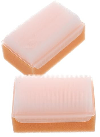 iplusmile Cepillo Sensorial de Masaje para Bebés 2 Piezas Esponja Naranja para de y Estimulación Táctil Herramienta Terapéutica para Cuidado Infantil y Baño