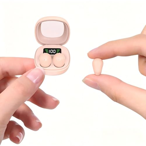 Unsichtbare Kopfhörer Mini in Ear Kopfhörer Bluetooth kleine Ohren Schlafkopfhörer Seitenschläfer Schlaf Kopfhörer zum schlafen Noise Cancelling kabellos Sleep Wireless Headphones Bluetooth Earphones