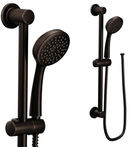 Moen 3868EPORB Showering Accessories-Basic Eco-Performance Handheld Showerhead with 69 Inch Hose Featuring 24 Inch Slide Bar, Oil-Rubbed Bronze