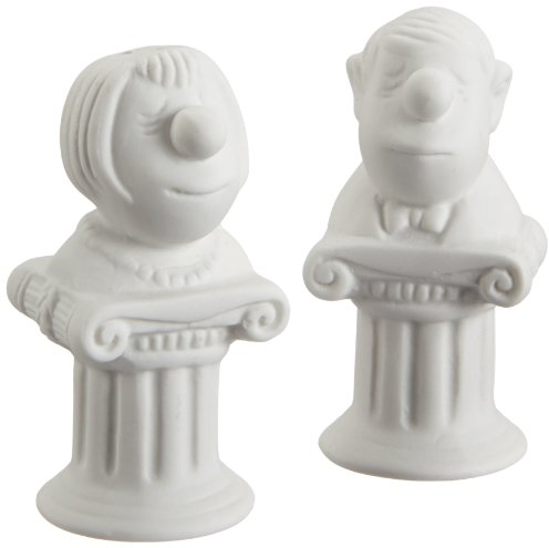 Inkognito Loriot Salz- und Pfefferstreuer aus Porzellan 9 x 4 x 3 cm (je 62g) • 66081 ''Mann & Frau'' • Küche & Frühstück • Salz & Pfeffer • Haushalt