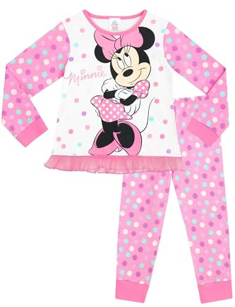 Disney Girls Minnie Mouse Pyjamas, Multicoloured, 5-6 Years