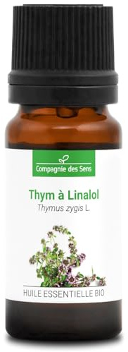 TOMILLO LINALOOL - 10 mL - Aceite Esencial Orgánico - 100% Puro, Natural, Quimiotipado y Certificado AB