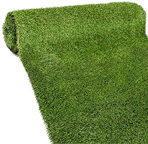 ANRO Kunstrasen Premium Rasenteppich Outdoor Garten Terrasse Balkon 30mm Größe 500x100cm