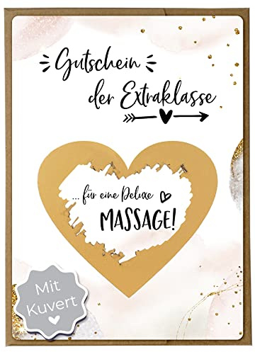 Joli Coon Valentinstagskarte, Rubbelkarte, mit Kuvert | 350g Designerpapier, fühlbare UV-Lack-Veredelung, Natur-Steckkuvert mit Herz, für persönliche Liebesbotschaften