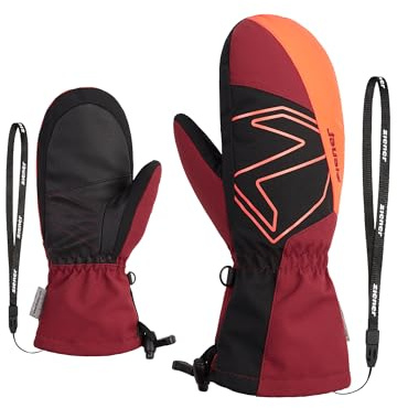Ziener Barn LAVALINO Skidvande/vintersport | vattentät, extra varm, ull, röd cabin, 6,5