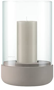 blomus | Windlicht | Calma | Beton/Glas Fungi | M |12x12x20cm | Indoor |