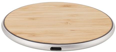 15 W Kabelloses Bambus-Ladegerät, Schnelles Aufladen, Kabellos und Praktisch, Multifunktionales Design, Erstklassiges Material, Rundes Design, Geeignet für - und